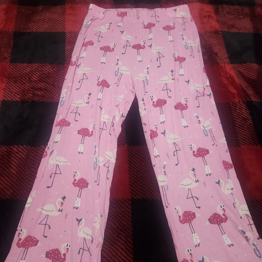 Nite Nite Munki Munki Flamingo Pajamas Size Small - Picture 7 of 10